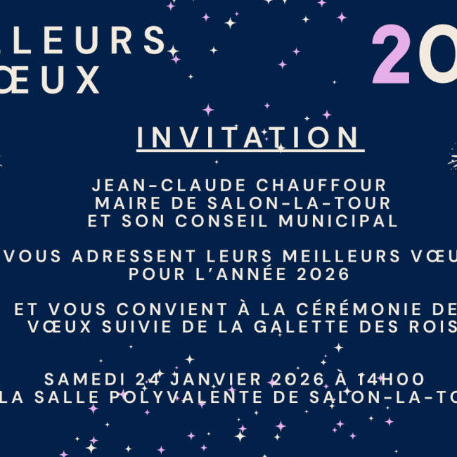 Invitation vœux 2026