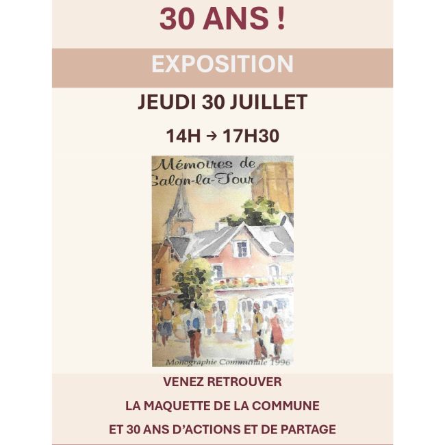 LES TRENTE ANS DES AMIS DE SALON